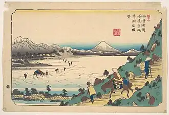 Suwa-See in der Nakasendō, Ikeda Eisen