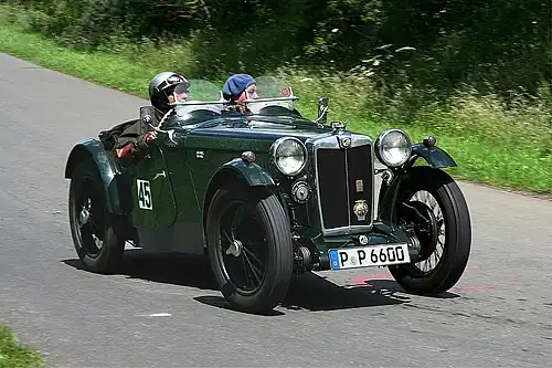 MG PA, Baujahr 1934, auf der Nürburgring-Südschleife