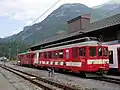 BDe 4/4 11 als Reservefahrzeug in Innertkirchen abgestellt