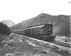 Personenzug von 1925 im Iron Horse State Park Trail