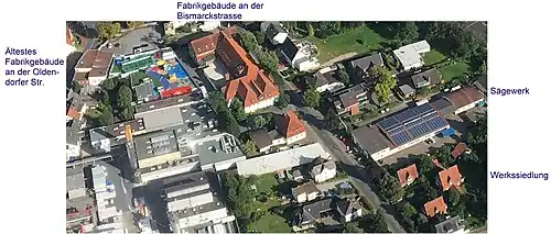 Verbliebene Gebäude der MMM, 2017