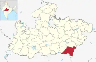 Lagekarte des Distrikts