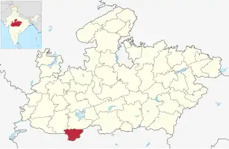 Lagekarte des Distrikts