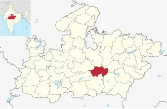 Lagekarte des Distrikts