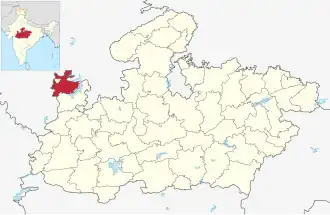 Lagekarte des Distrikts