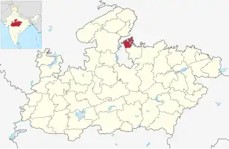 Lagekarte des Distrikts