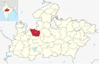 Lagekarte des Distrikts