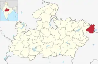 Lagekarte des Distrikts