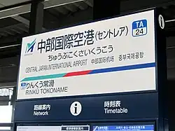 Mehrsprachiges Bahnhofsschild