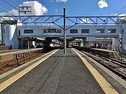 Ansicht der Bahnsteige