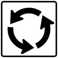 Zeichen R6-5P Kreisverkehr