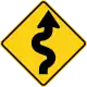 Zeichen W1-5R Gewundene Straße (rechts)