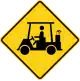 Zeichen W11-11 Golfcaddys fahren hier (Ohio, Florida und Arizona)