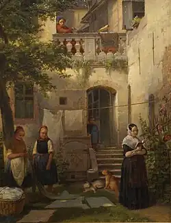 Der Bleichgarten (1842, Historisches Museum Hanau, Eigentum des Hanauer Geschichtsvereins)