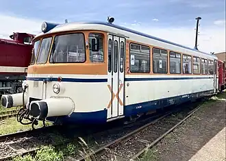 MAN-Schienenbus (ex SWEG) bei der MaLoWa-Bahnwerkstatt