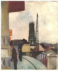 August Macke: Kathedrale zu Freiburg, 1914