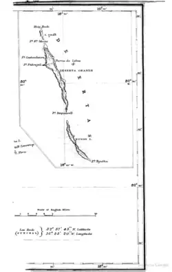 Karte der Ilhas Desertas von 1851