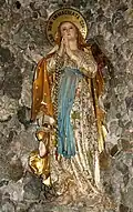 Muttergottes in der Lourdesgrotte in der Antoniuskirche in St. Ulrich in Gröden