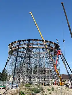 9. Oktober 2010: Bau des unteren Teils der Mae West