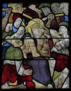 Jesus wird die Dornenkrone aufgesetzt