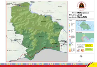 Der Suco Maha-Quidan bildet den Südwesten des Verwaltungsamts Alas.