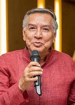 Mahfuz Anam. Porträt eines Bengalischen älteren Mannes.