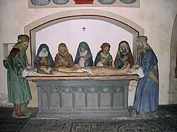 Skulptur der Grablegung Christi in der Stiftskirche Münstermaifeld