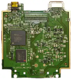 Mainboard des TI-Nspire CX CAS.