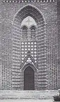 Majolika-Portal der Evangelischen Kirche, 1958 abgerissen