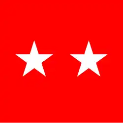 Flagge eines Generalmajors