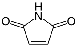 Strukturformel von Maleimid