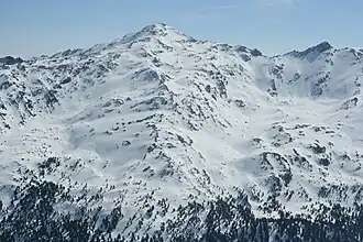 Der Malgrübler vom Glungezer, rechts der Sunntiger