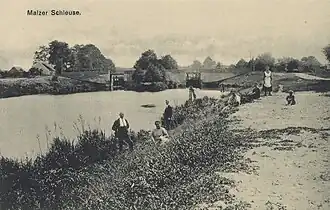 Schleuse Malz um 1900