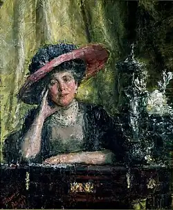 Antonio Mancini: Porträt von Lady Phillips, Öl auf Leinwand, 1909