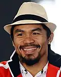 Profiboxer Manny Pacquiao war 2008 Flaggenträger der Philippinen