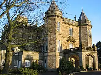 Dalmahoy House bei Edinburgh, Familiensitz der Earls of Morton seit 1750