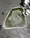 NASA-Aufnahme des Manra-Atolls