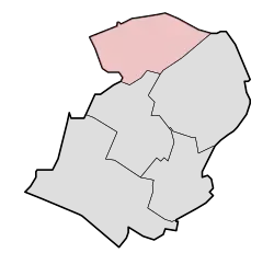 Lage von Heesch in der Gemeinde Bernheze