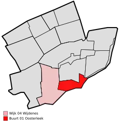 Lage von Oosterleek in der Gemeinde Drechterland