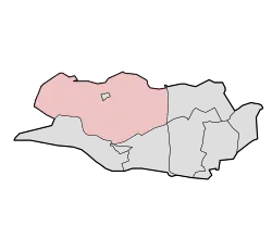 Lage von Wolphaartsdijk in der Gemeinde Goes