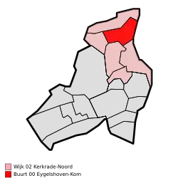 Lage von Eygelshoven in der Gemeinde Kerkrade