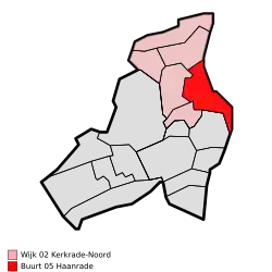 Lage von Haanrade in der Gemeinde Kerkrade