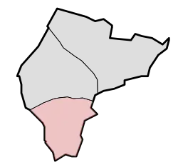 Lage von Schaesberg in der Gemeinde Landgraaf