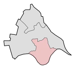 Lage von Gendt in der Gemeinde Lingewaard