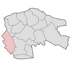 Lage des Ortes Sluis in der gleichnamigen Gemeinde