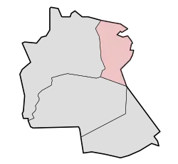 Lage von Huijbergen in der Gemeinde Woensdrecht