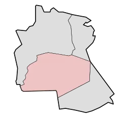 Lage von Ossendrecht in der Gemeinde Woensdrecht