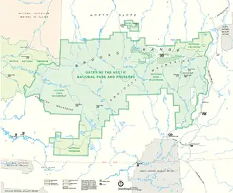 Karte des Nationalparks