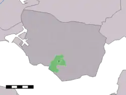 Lage von Driewegen in der Gemeinde Borsele