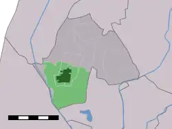 Lage Warmehuizens in der ehem. Gemeinde Harenkarspel